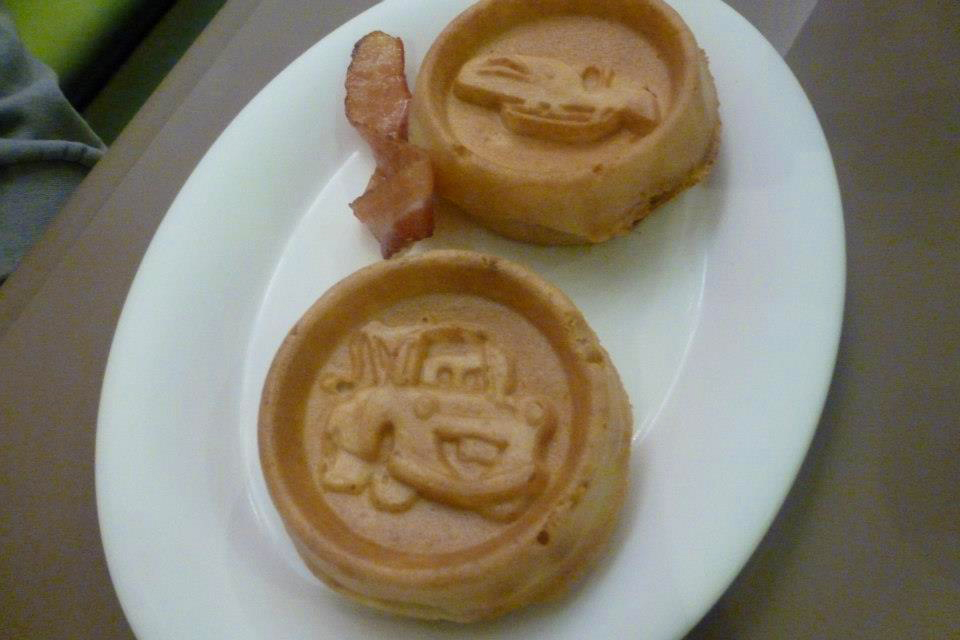 Disney’s Art of Animation Resort Cars Shaped Waffles